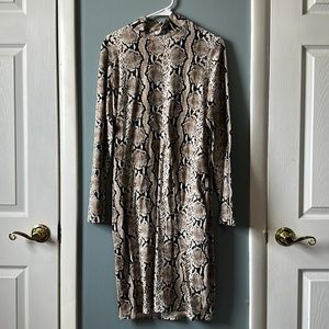 Snake Print Dress